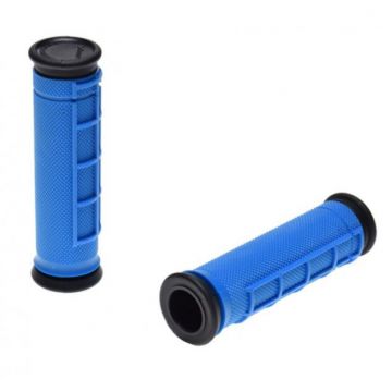 Set 2 mansoane biciclete, material Kraton Gel, lungime 120 mm, greutate 92g, culoare albastru negru Set 2 mansoane biciclete, material Kraton Gel, lungime 120 mm, greutate 92g, culoare albastru negru