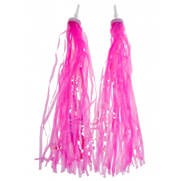 Set 2 ornamente ghidon biciclete copii, culoare roz Set 2 ornamente ghidon biciclete copii, culoare roz