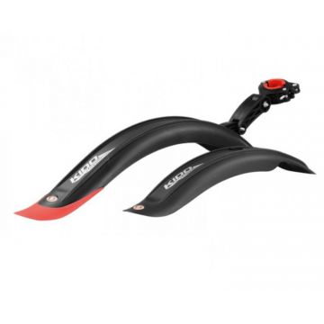 Set aparatori noroi 16,  -18,  ,prindere sa, negru rosu Set aparatori noroi 16,  -18,  ,prindere sa, negru rosu