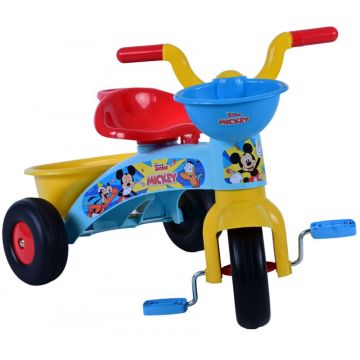 Tricicleta copii 1-3 ani, Disney Mickey, culoare albastru rosu galben Tricicleta copii 1-3 ani, Disney Mickey, culoare albastru rosu galben