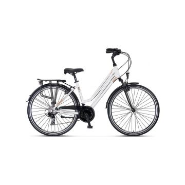 Bicicleta City Umit Ventura, L-430-AT, culoare alb auriu, roata 28  , cadru 430mm aluminiu, frana V-Brake Bicicleta City Umit Ventura, L-430-AT, culoare alb auriu, roata 28  , cadru 430mm aluminiu, frana V-Brake
