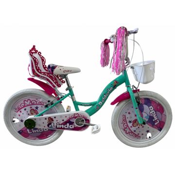 Bicicleta copii Belderia Linda, culoare turcoaz, roata 20  , cadru din otel Bicicleta copii Belderia Linda, culoare turcoaz, roata 20  , cadru din otel