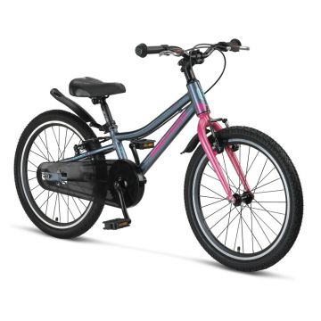 Bicicleta copii Motion Lady, culoare antracit roz, roata 20  , cadru din otel Bicicleta copii Motion Lady, culoare antracit roz, roata 20  , cadru din otel