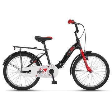 Bicicleta copii UMIT Picolo pliabila, culoare negru rosu, roata 20  , cadru otel Bicicleta copii UMIT Picolo pliabila, culoare negru rosu, roata 20  , cadru otel