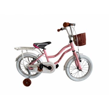 Bicicleta copii Vision Bonny, culoare roz, roata 16  , cadru din otel, cu portbagaj Bicicleta copii Vision Bonny, culoare roz, roata 16  , cadru din otel, cu portbagaj