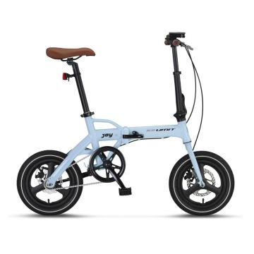 Bicicleta Joy 2D, pliabila cadru aluminiu, roata 14  , frana pe disc, culoare albastru Bicicleta Joy 2D, pliabila cadru aluminiu, roata 14  , frana pe disc, culoare albastru