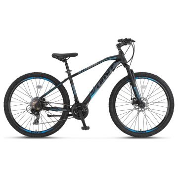 Bicicleta MTB Umit Arcus M-MSD, culoare negru albastru, roata 29  , cadru otel, frana disc, 21 viteze Bicicleta MTB Umit Arcus M-MSD, culoare negru albastru, roata 29  , cadru otel, frana disc, 21 viteze