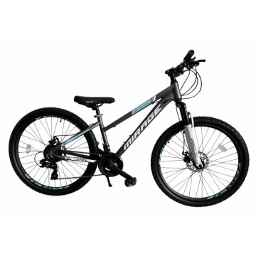 Bicicleta MTB Umit Mirage Lady 2D, 21 viteze, culoare gri turcoaz, roata 26  , cadru din aluminiu, frana disc Bicicleta MTB Umit Mirage Lady 2D, 21 viteze, culoare gri turcoaz, roata 26  , cadru din aluminiu, frana disc