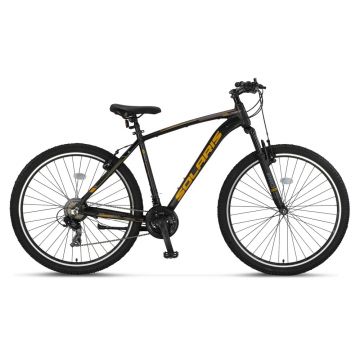 Bicicleta MTB Umit Solaris, 21 viteze, culoare gri portocaliu, roata 27.5  , cadru din aluminiu, V-brake Bicicleta MTB Umit Solaris, 21 viteze, culoare gri portocaliu, roata 27.5  , cadru din aluminiu, V-brake