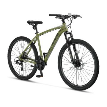 Bicicleta MTB Umit Solaris, 21 viteze, culoare kaki, roata 29  , cadru din aluminiu 20  , frana disc Bicicleta MTB Umit Solaris, 21 viteze, culoare kaki, roata 29  , cadru din aluminiu 20  , frana disc