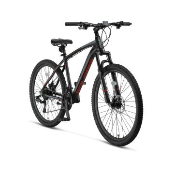 Bicicleta MTB Umit Solaris, 21 viteze, culoare negru rosu, roata 29  , cadru din aluminiu 20  , frana hidraulica Bicicleta MTB Umit Solaris, 21 viteze, culoare negru rosu, roata 29  , cadru din aluminiu 20  , frana hidraulica