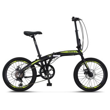 Bicicleta Umit Folding 2D, 6 viteze, pliabila, cadru aluminiu, roata 20  , culoare negru verde Bicicleta Umit Folding 2D, 6 viteze, pliabila, cadru aluminiu, roata 20  , culoare negru verde