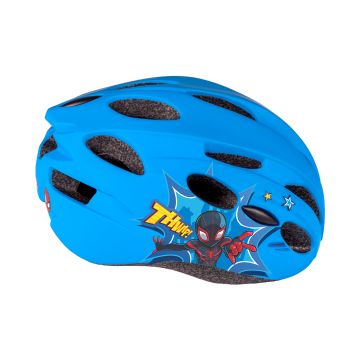 Casca biciclisti copii IN-MOLD, model Spiderman, culoare albastru, marime M(52-56cm) Casca biciclisti copii IN-MOLD, model Spiderman, culoare albastru, marime M(52-56cm)