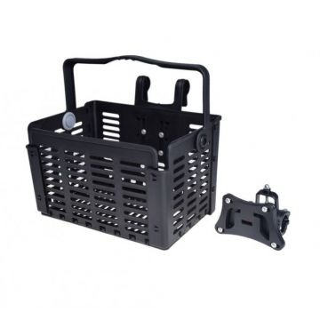 Cos fata plastic tip lada, culoare negru Cos fata plastic tip lada, culoare negru