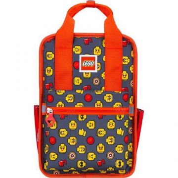 Rucsac Casual Lego Tribini Fun Small, design Heads and Cup, rosu, 21 x 13 x 32 cm