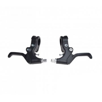 Set 2 manete frana biciclete v-brake plastic, culoare negru Set 2 manete frana biciclete v-brake plastic, culoare negru