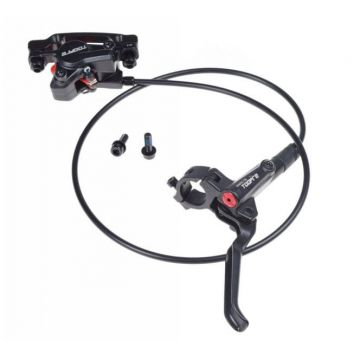 Set pompa cu etrier frana biciclete, hidraulica, pe fata, 760mm Set pompa cu etrier frana biciclete, hidraulica, pe fata, 760mm