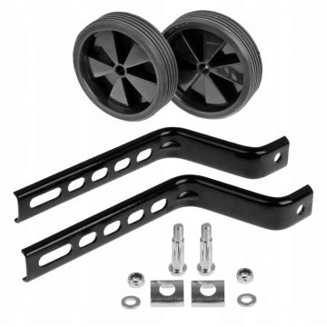 Set roti ajutatoare pentru bicicletele de copii 12  -20  , culoare negru Set roti ajutatoare pentru bicicletele de copii 12  -20  , culoare negru