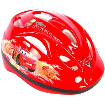 Casca de ciclism Disney Cars, culoare rosu, 51-55 cm