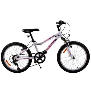 Bicicleta copii Omega Angle 20  , 6 viteze, alb