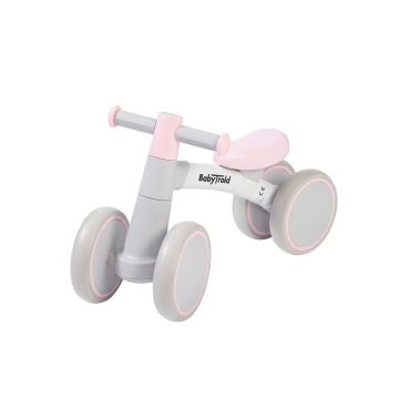 Bicicleta fara pedale, BabyTrold, Greutate redusa- 1.6 kg, Sustine 25 kg, 12 luni+, 57x35 cm, Roz