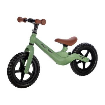 Bicicleta fara pedale, Free2Move, Cool Bike, Cu ghidon si sa reglabile, Roti din EVA, Pana in 30 Kg, Roti 12 inch, 24 luni+, Verde