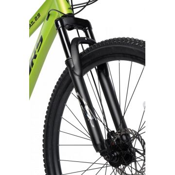 Bicicleta MTB-Full Suspension Velors Trail 2.9 V29271D VerdeNegru 29 inch, echipare Shimano, 21 viteze, manete secventiale, frane disc mecanice