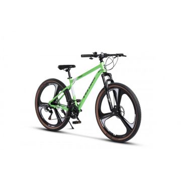 Bicicleta MTB-HT Velors Power 2.7 V27302M VerdeAlbNegru 27 inch cadru aluminiu