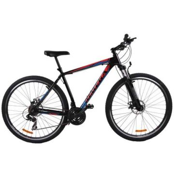 Bicicleta MTB Omega Brave 26   negru-albastru-rosu