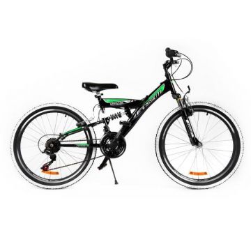 Bicicleta MTB Passati Voyager 24   negru verde