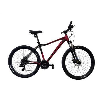 Bicicleta MTB Storm Shark Lady 1.0, 27.5 Inch, Cadru 19, 2D Frane pe Disc, Rosu Negru