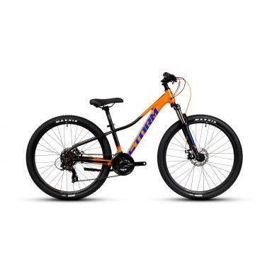 Bicicleta MTB Storm Shark Man 1.0, 27.5 Inch, Cadru 13, Frane pe Disc, Portocaliu Negru
