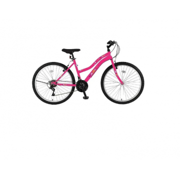 Bicicleta MTB UMIT Explorer Lady, roata 24  , cadru din otel, culoare roz,model 2026