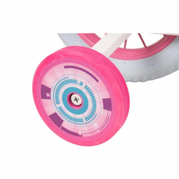 Bicicleta pentru copii Toimsa Paw Patrol Girl 12 inch, inaltime utilizator 85-100 cm, roti ajutatoare, cos frontal, scaunel pentru papusa