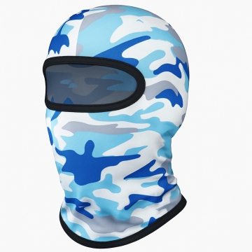 Cagula Camuflaj FIXATO, Unisex, Protectie UV, Material elastic, respirabil, Marime universala, Ice White