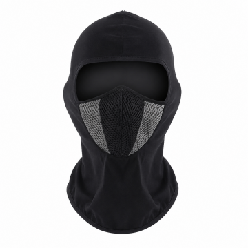 Cagula Moto FIXATO, Unisex, Protectie UV, Masca Mesh, Material elastic si respirabil, Marime universala, Negru cu Gri