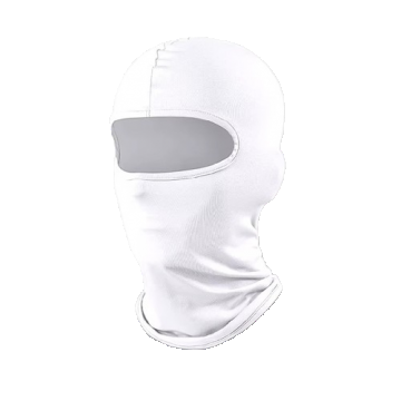 Cagula Moto FIXATO, Unisex, Protectie UV, Material elastic, respirabil, Marime universala, Alba