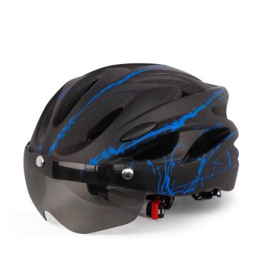 Casca protectie Bicicleta Trotineta Electrica FIXATO, Viziera detasabila, Aerodinamica, Disipare buna a caldurii si Ventilatie eficienta, Dimensiune