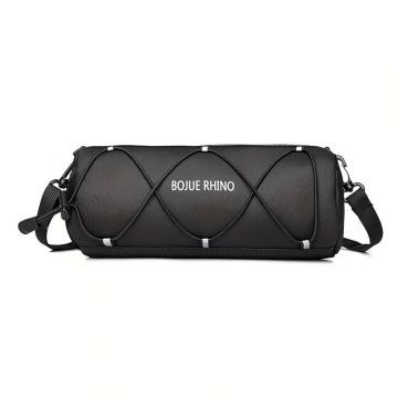 Geanta Portbagaj Bicicleta 2.5L, Impermeabila, 24x10 cm, cu Curea de Umar, Geanta Ghidon pentru Depozitare, Diverse moduri de montare, FIXATO, Negru