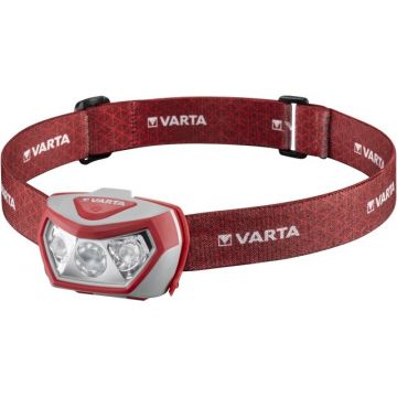 lanterna de cap frontala varta outdoor sports h20 pro + 3x aaa longlife power