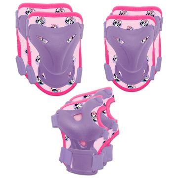 Set protectii copii Minnie Mouse fete (genunchi, coate si incheieturi)