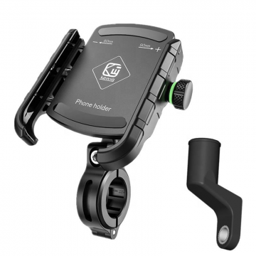 Suport de telefon pentru Bicicleta Motocicleta Scuter Trotineta, montare sigura, constructie durabila, FIXATO, Negru