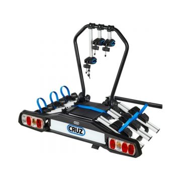 Suport pentru 3 biciclete, Cruz Pivot R3 940-512, cu prindere pe carligul de remorcare, 13 pini