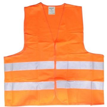 Vesta Semnalizare Reflectorizanta Prima, Portocaliu Fluorescent, Marimea XL