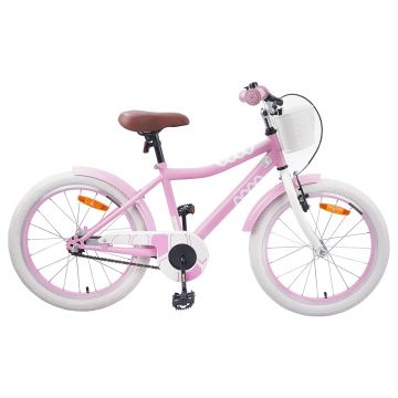 vidaXL Bicicletă pentru Copii 20 Inci pentru 6-11 ani Roz deschis