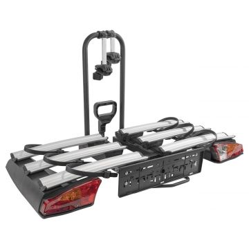 Suport biciclete Menabo Antares Plus pentru 3 biciclete cu prindere pe carligul de remorcare, pliabil Suport biciclete Menabo Antares Plus pentru 3 biciclete cu prindere pe carligul de remorcare, pliabil