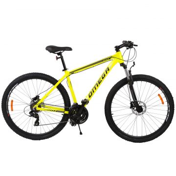 Bicicleta mountainbike Omega Duke 29  , cadru 49cm, frana hidraulica pe disc, galben negru