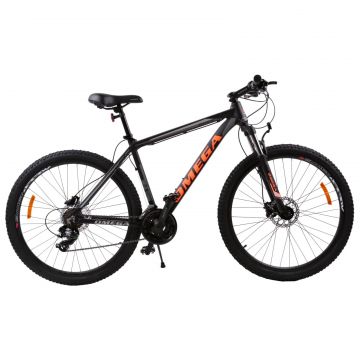 Bicicleta mountainbike Omega Duke 29  , cadru 49cm, frana hidraulica pe disc, negru portocaliu