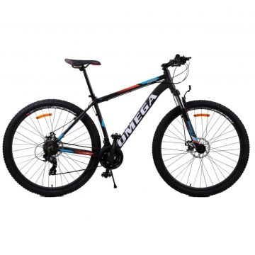 Bicicleta mountainbike Omega Thomas 27.5   2022 negru portocaliu alb 49cm