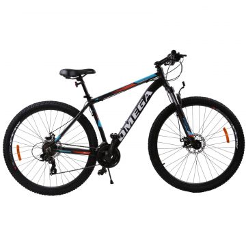 Bicicleta mountainbike Omega Thomas 27.5  , cadru 46cm, negru portocaliu alb